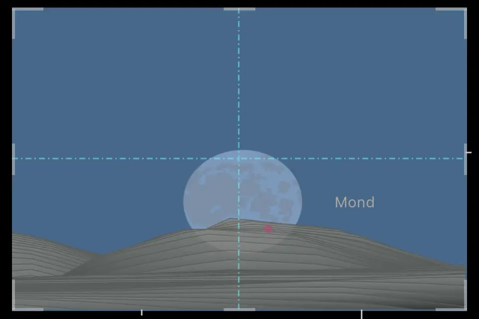 Simulation des Mondaufgangs