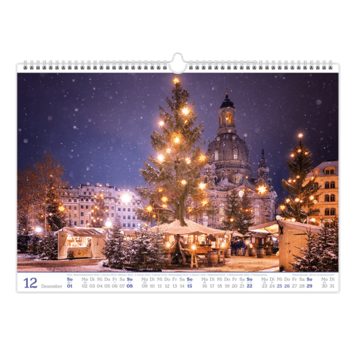 Dresden Kalender 2024 - Dezember Kalenderblatt