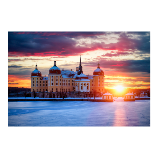 Poster (01428) Schloss Moritzburg im Winter